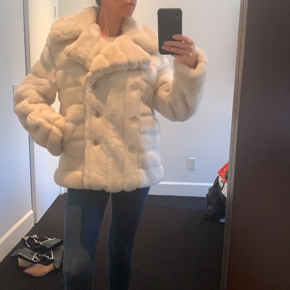 Faux fur coat